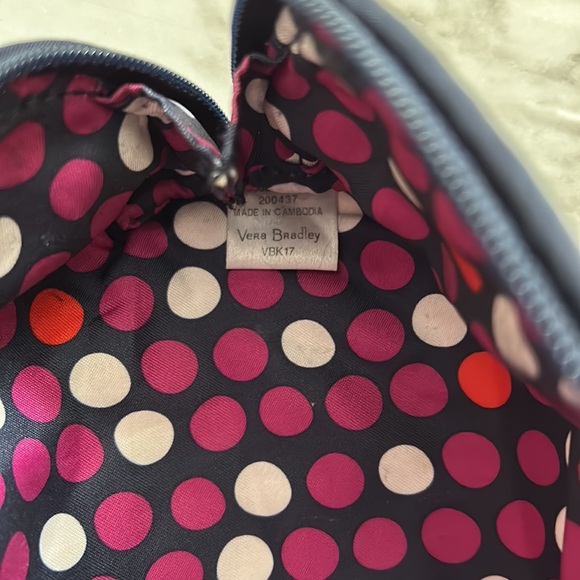 Vera Bradley small cosmetics case/makeup bag/pouch - Picture 6 of 9